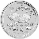 Australien 1 Dollar 2019 Schwein - 1 Unze Feinsilber